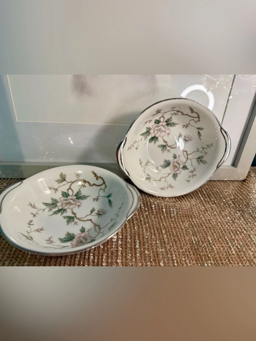 🌸H9 - Noritake China Salad/Ice Cream Bowls -  2-Bowl set🌸🛍️